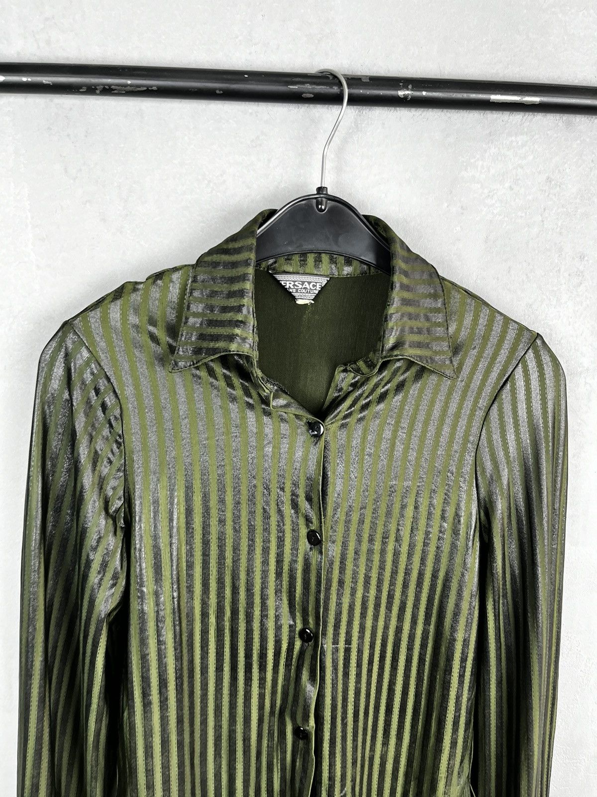 Versace × Vintage Versace button shirt vintage Size M / US 6-8 / IT 42-44 - 3 Thumbnail