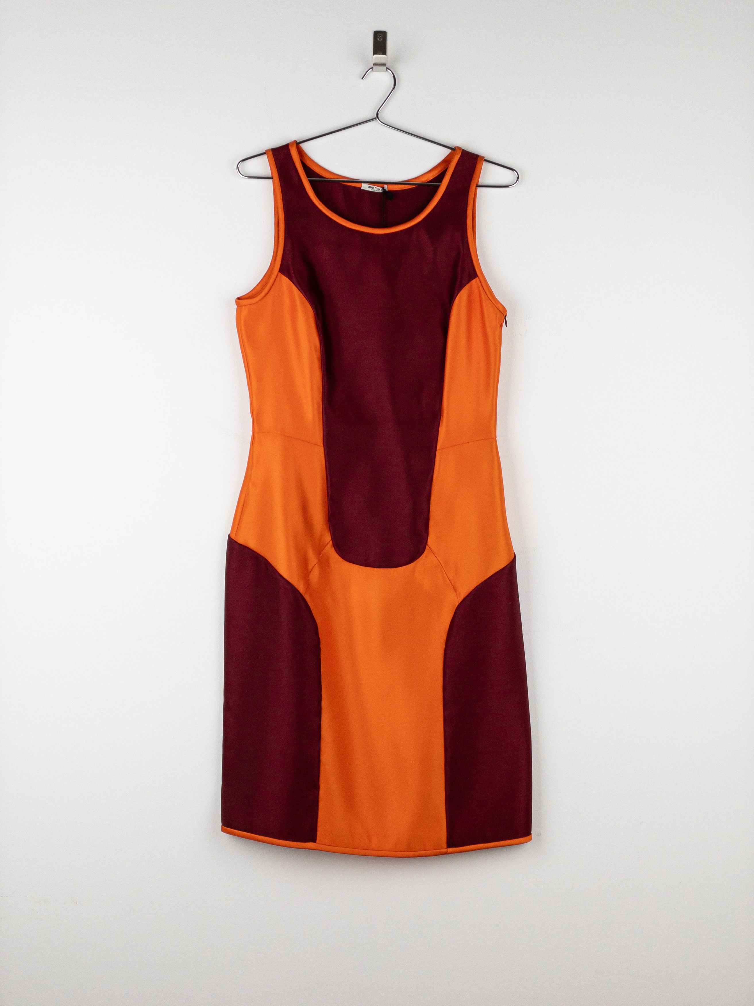 Miu Miu SS08 Colorblock Neon Sports Dress Size L / US 10 / IT 46 - 1 Thumbnail