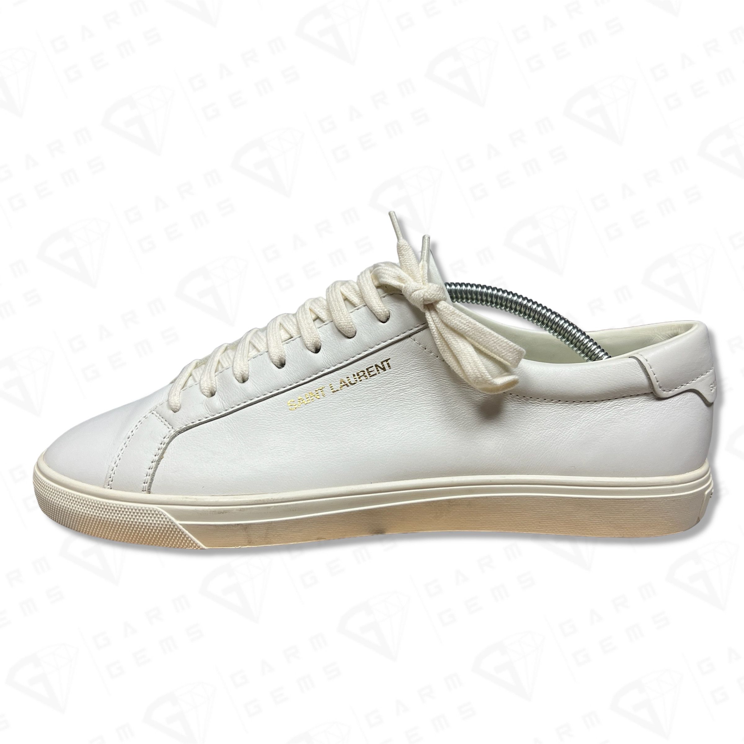 Saint Laurent Paris Saint Laurent Andy Leather Low Top Trainers Size US 9.5 / EU 42-43 - 5 Thumbnail