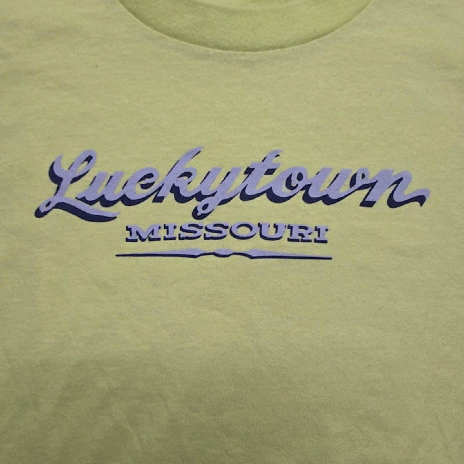 Vintage Vintage Lucky Town Missouri Shirt Graphic XL Green Tee 90s Size US XL / EU 56 / 4 - 2 Thumbnail