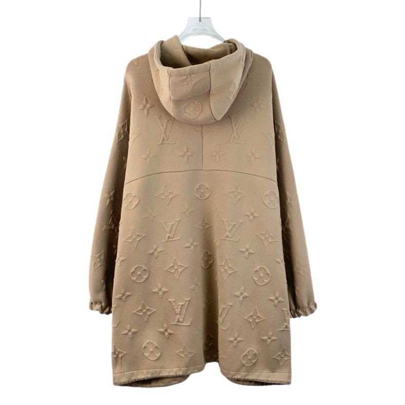 Louis Vuitton Louis Vuitton 23 Brown logo embossed full-print cotton hoo Size M / US 6-8 / IT 42-44 - 2 Thumbnail