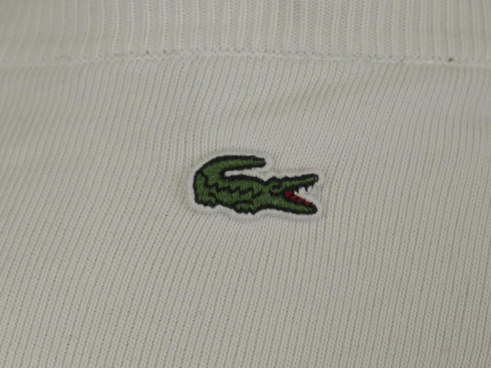 Lacoste Lacoste White Graphic Logo Pullover Sweatshirt Size 44 Size M / US 6-8 / IT 42-44 - 5 Thumbnail