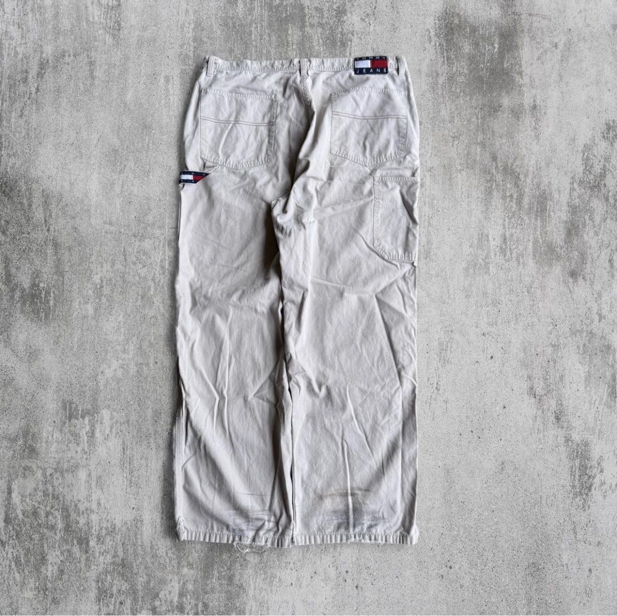 Tommy Hilfiger Tommy Hilfiger Carpenter Grey Baggy Wide Jeans Mens 36x30 Size US 36 / EU 52 - 1 Thumbnail