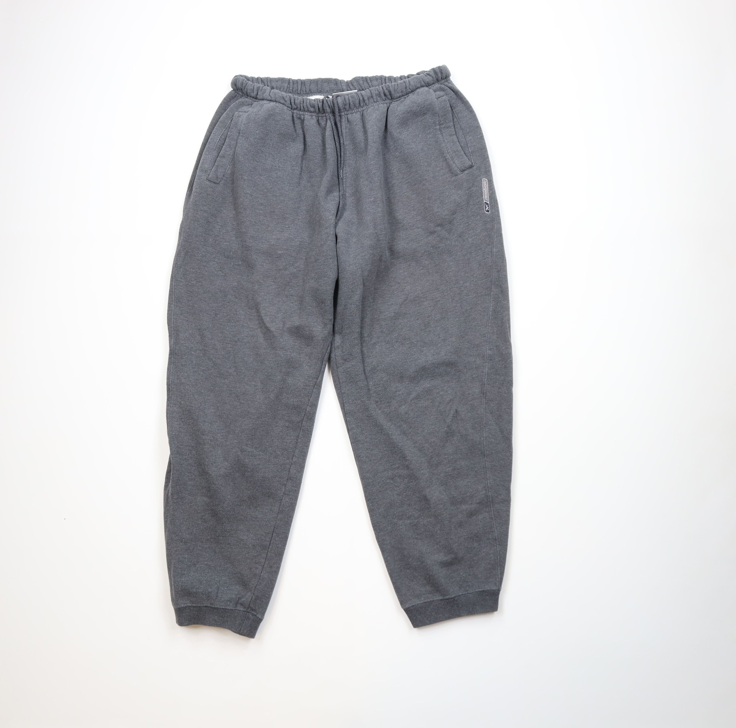 Reebok Vintage 90s Reebok Cuffed Sweatpants Joggers Pants Gray Size US 38 / EU 54 - 1 Thumbnail