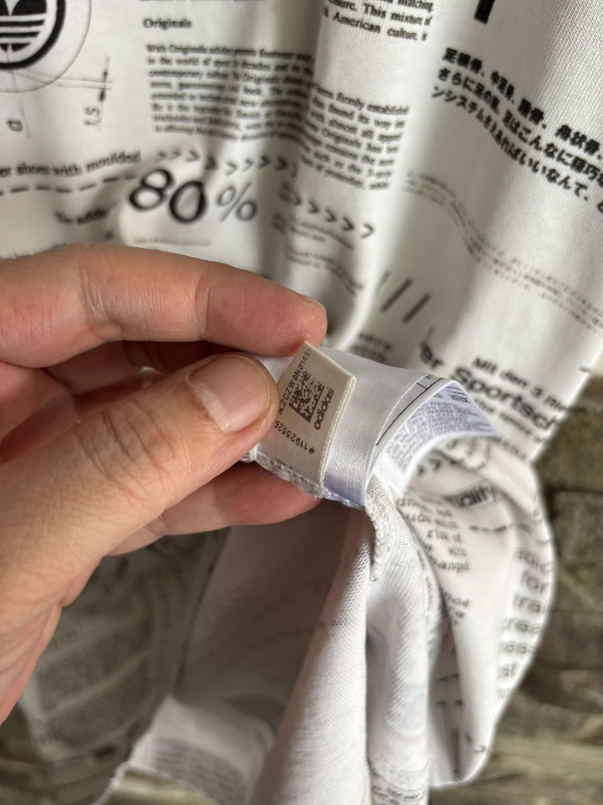 Adidas Rare ! Adidas Sophisti Tee Newspaper All Over Printed Size US L / EU 52-54 / 3 - 9 Thumbnail