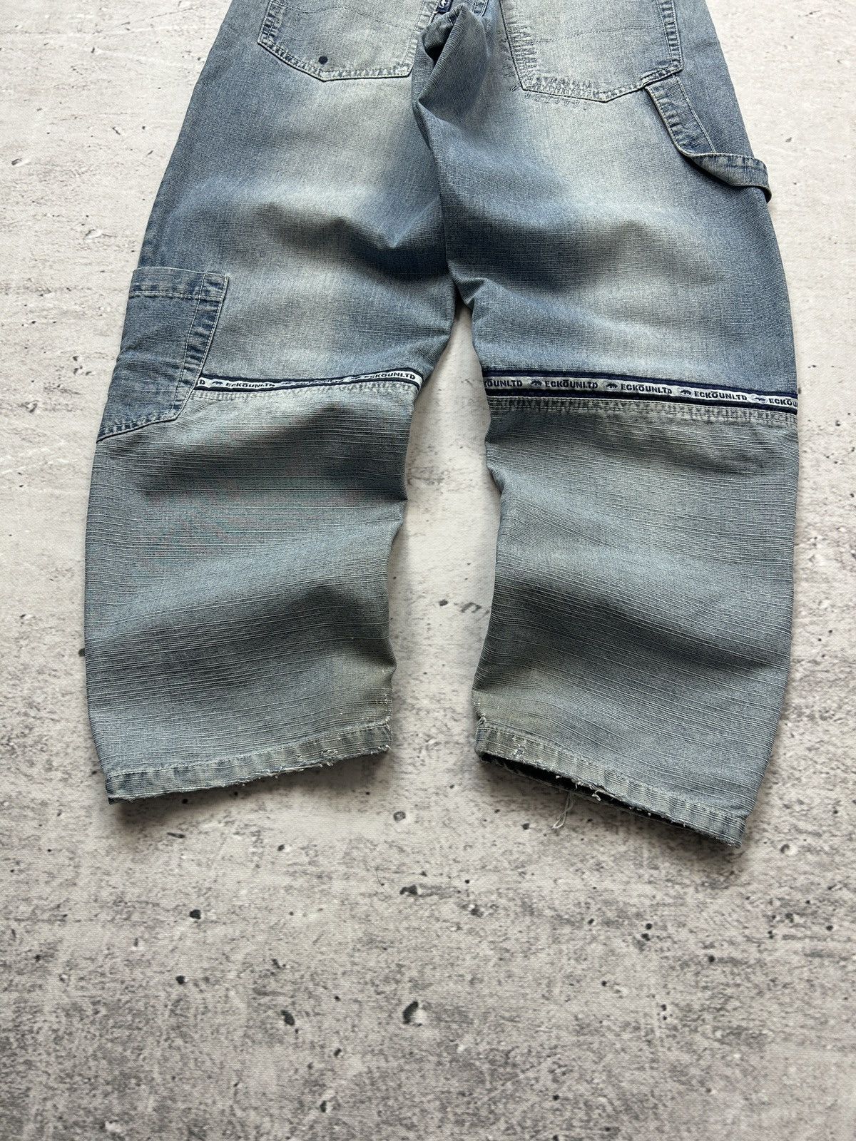 Ecko Unltd. 💥Vintage Ecko Unltd Baggy Big Logo Washed Blue Denim Jeans💥 Size US 30 / EU 46 - 10 Thumbnail