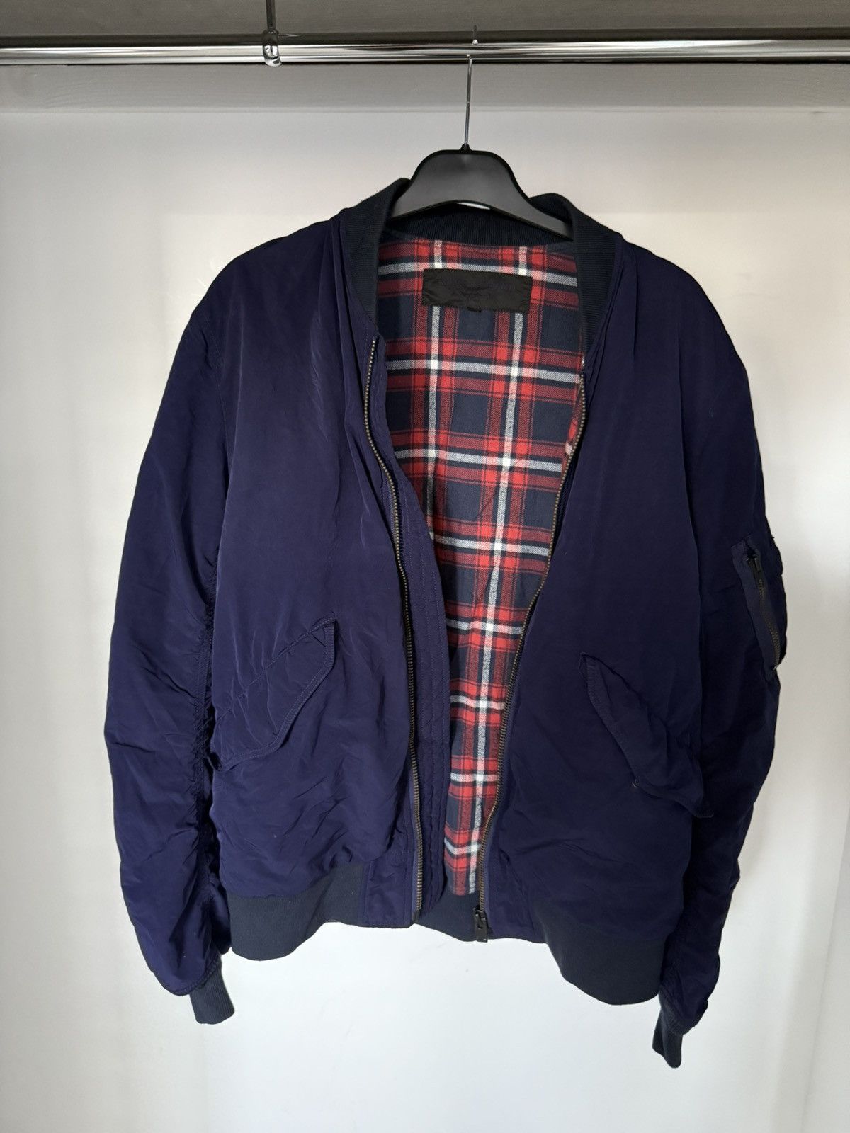 Comme des Garcons × Comme des Garcons Homme Comme des Garçons Homme / Archive Shimmer Blue Bomber Jacket Size US L / EU 52-54 / 3 - 3 Thumbnail