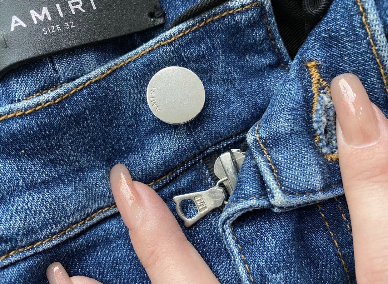 Amiri Amiri washed blue OG original mx2 jeans 2412-Nextarrow Size US 32 / EU 48 - 4 Thumbnail