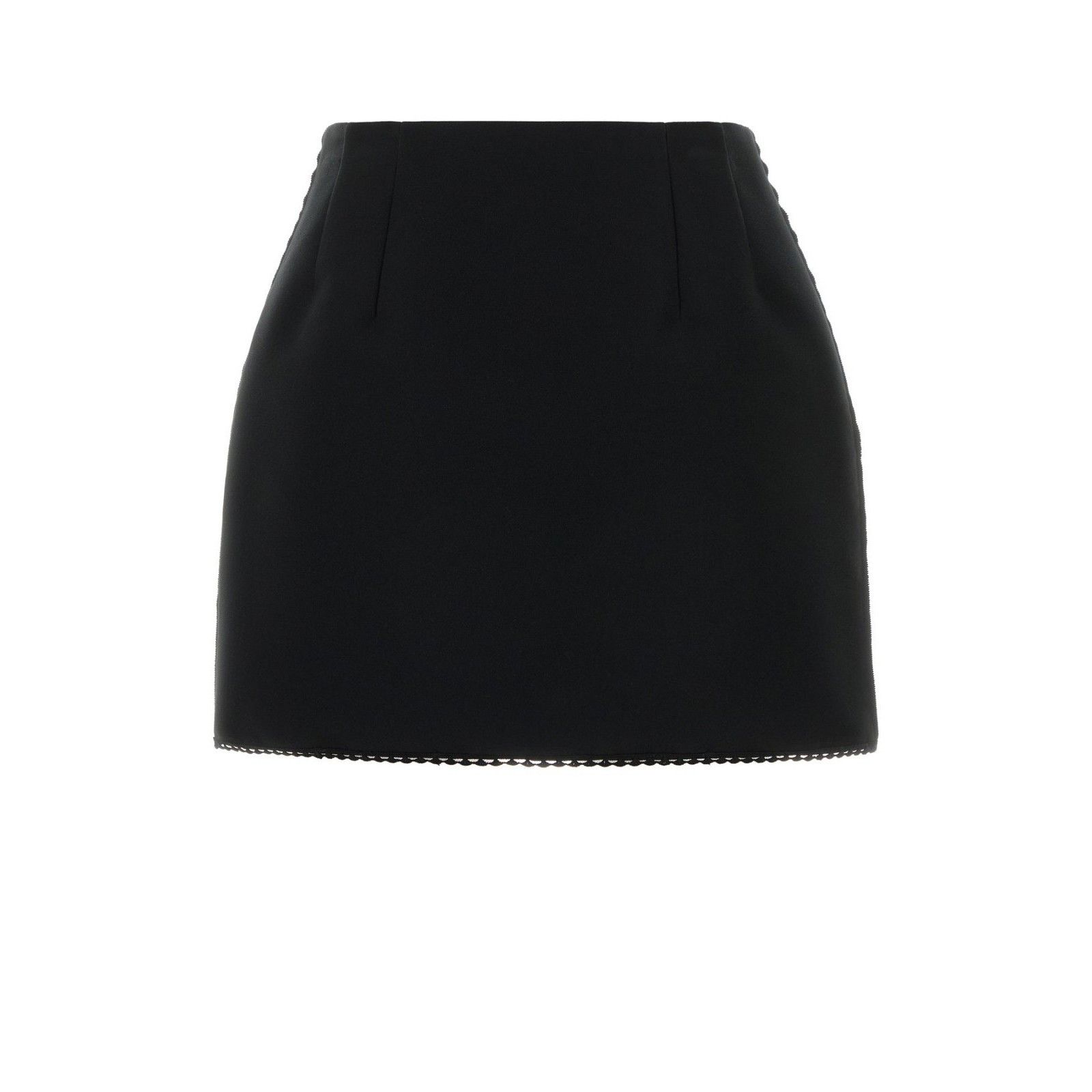 Prada PRADA Black Polyester Blend Mini Skirt New And Authentic (Wo Size 28" / US 6 / IT 42 - 1 Thumbnail