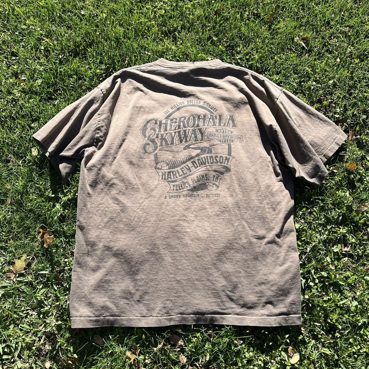 Harley Davidson Harley Davidson Brown With Pocket T Shirt Size US XL / EU 56 / 4 - 2 Thumbnail