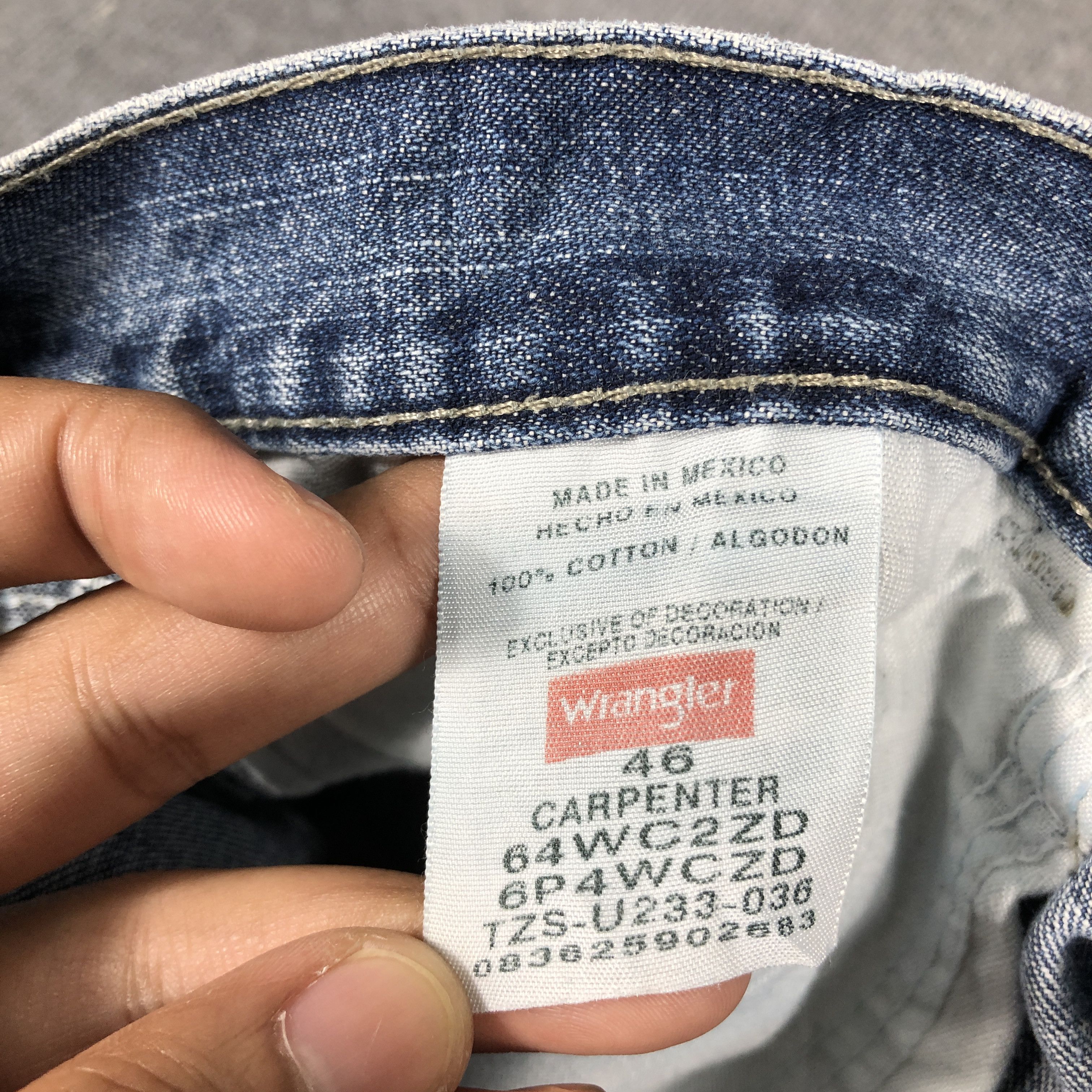 Vintage × Wrangler Vintage Wrangler Carpenter Short Jeans L830 Size US 44 / EU 60 - 6 Thumbnail