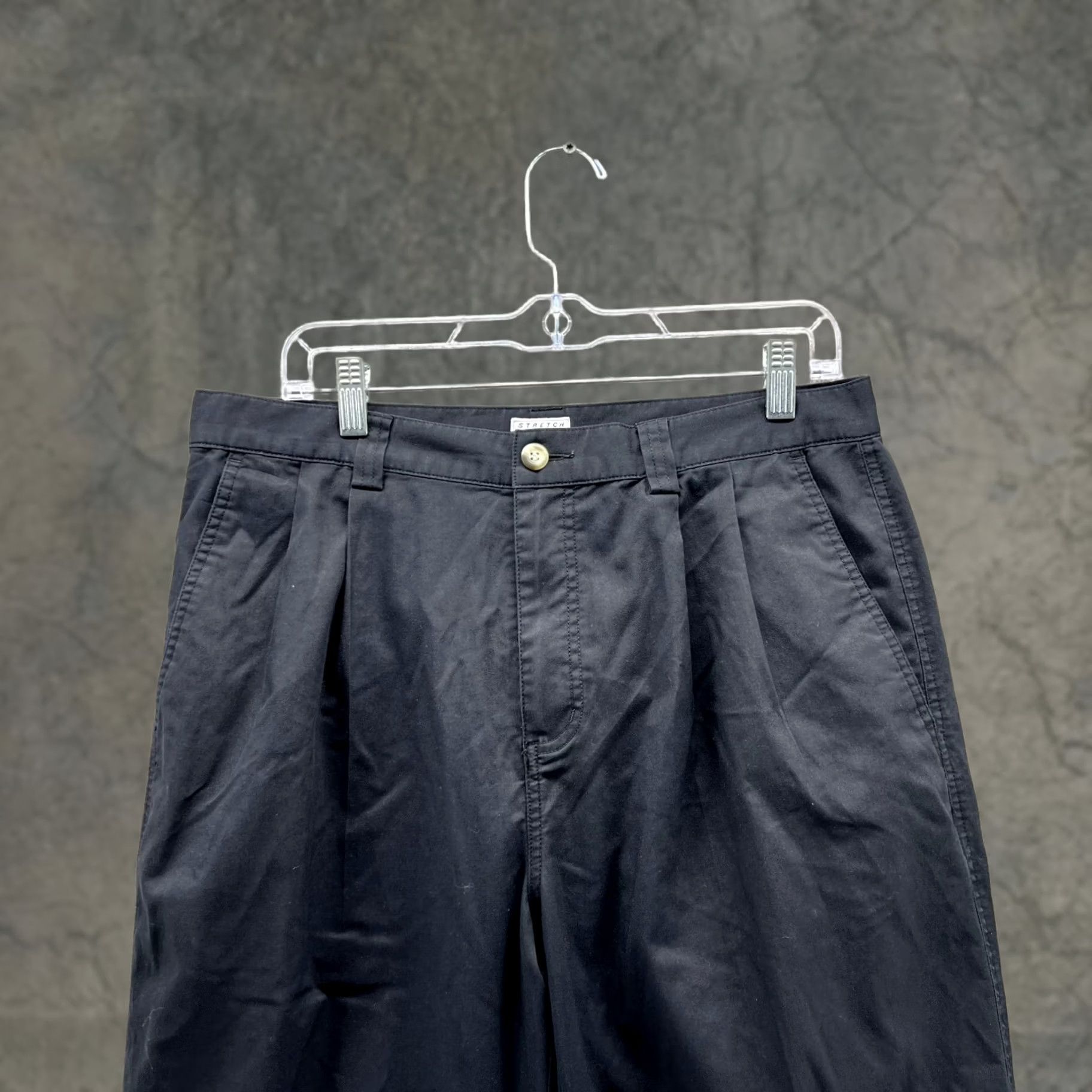 Adidas Adidas Pants Men 34 Black Athletic Stretch Chino Flat Front Vintage Trefoil Shirt? Size US 34 / EU 50 - 1 Thumbnail