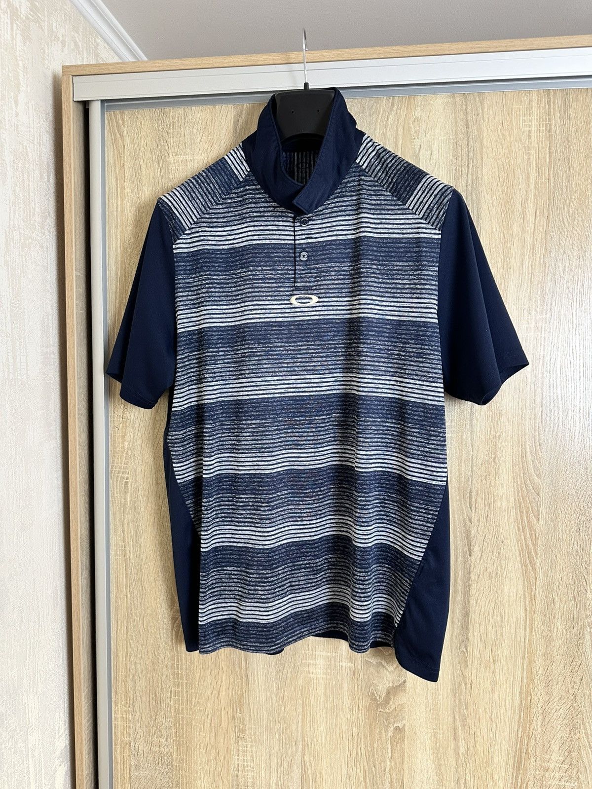 Oakley 🔥 Oakley Vintage Logo Striped Polo T Shirt Jersey Size US XL / EU 56 / 4 - 1 Thumbnail