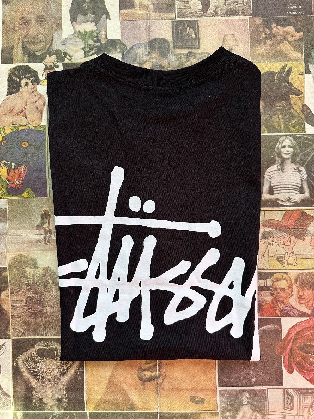 image of Stussy Basic Tee Black, Men's (Size 2XL)