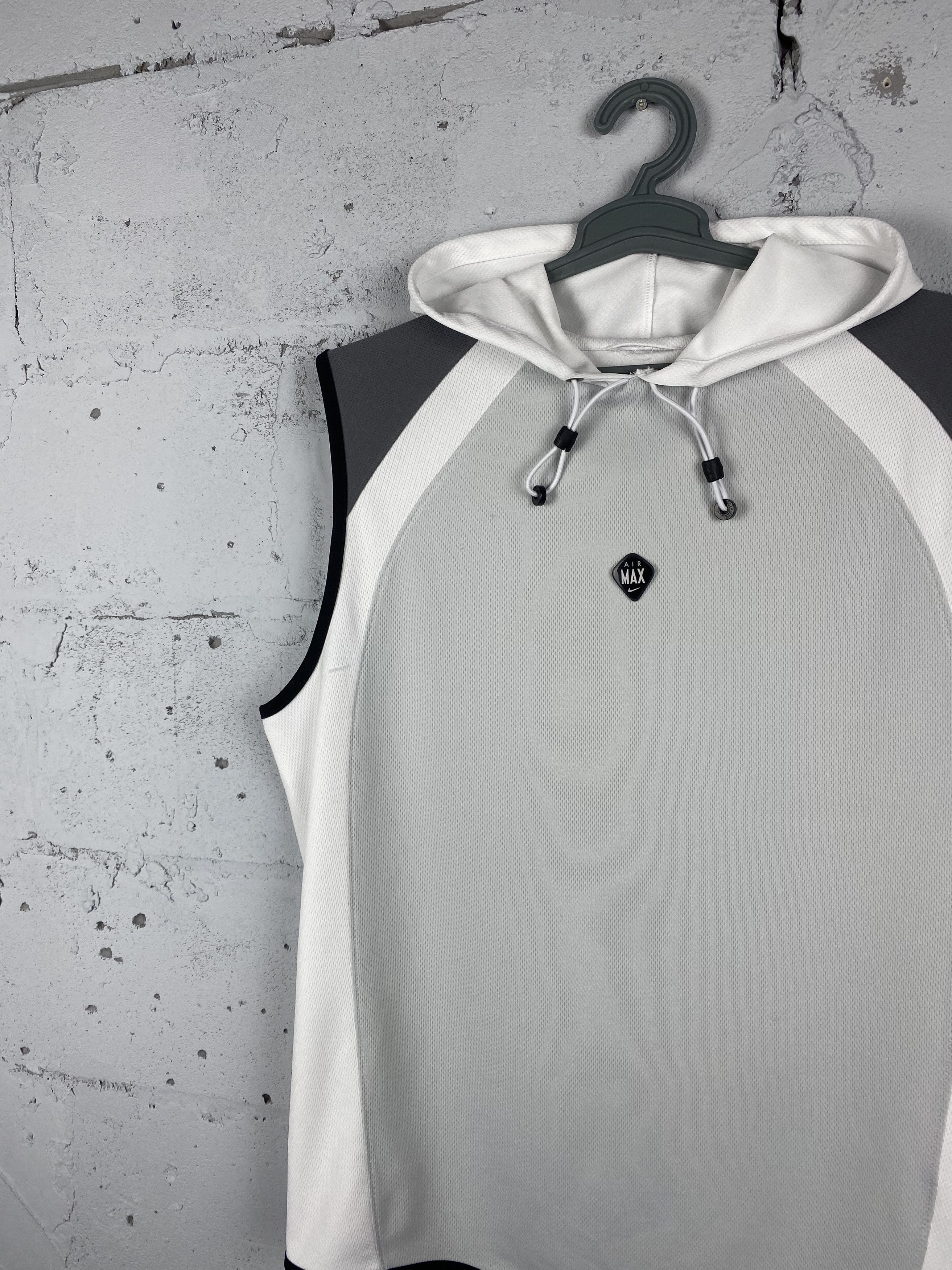 Nike × Vintage Vintage Nike Air Hooded Tank Top Sleeveless Size US L / EU 52-54 / 3 - 1 Thumbnail