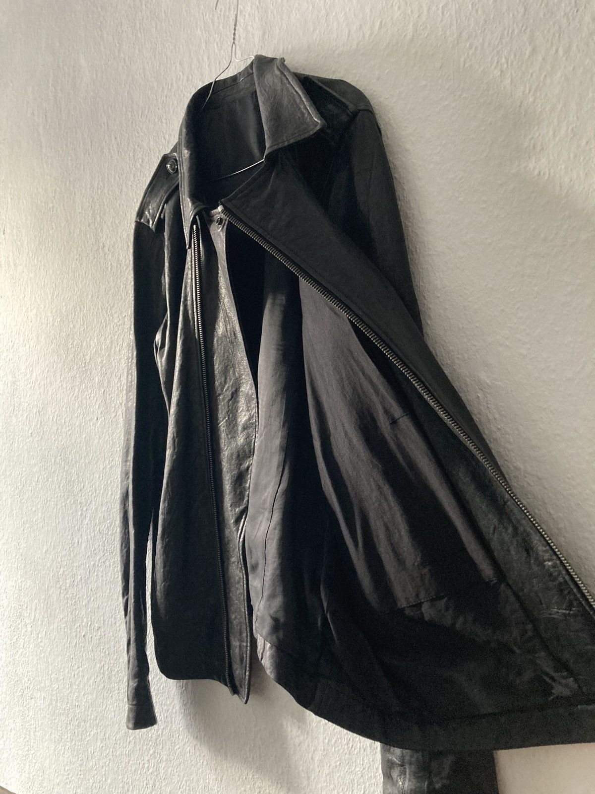 Rick Owens FW09 "CRUST" Hammered Lamb Stooges Leather Jacket Rick Owens Size US XL / EU 56 / 4 - 11 Thumbnail