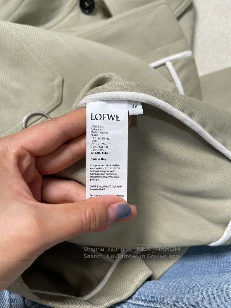 Loewe Loewe FW22 Pure Color Collar Single Row Zipper Long Sleeve Size US M / EU 48-50 / 2 - 4 Thumbnail