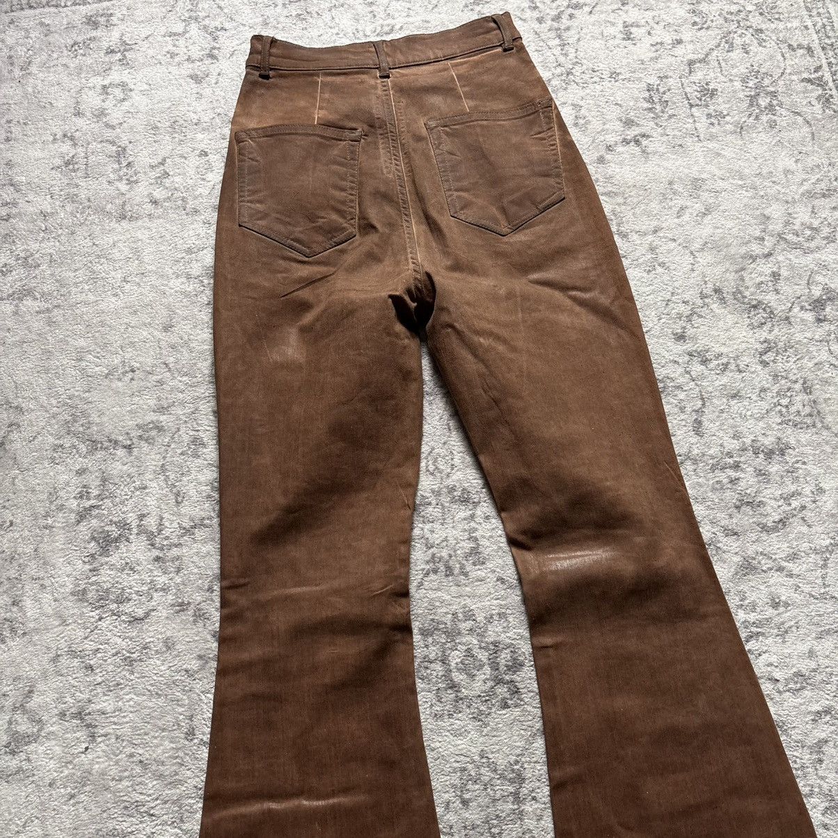 Rick Owens Rick Owens DRKSHDW Henna Brown Waxed Bolan Jeans | Size 26 Size US 26 / EU 42 - 10 Thumbnail