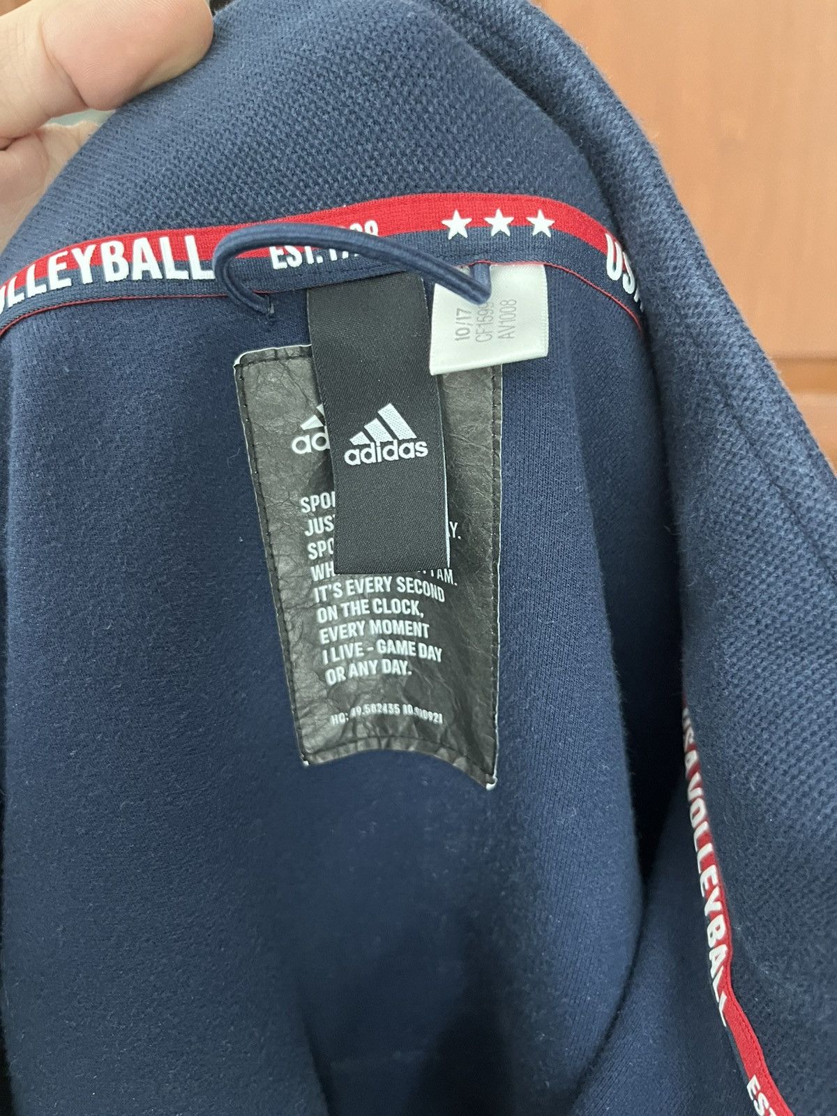 Adidas Adidas Team USA Volleyball Warmup/Track Jacket Size US L / EU 52-54 / 3 - 5 Thumbnail