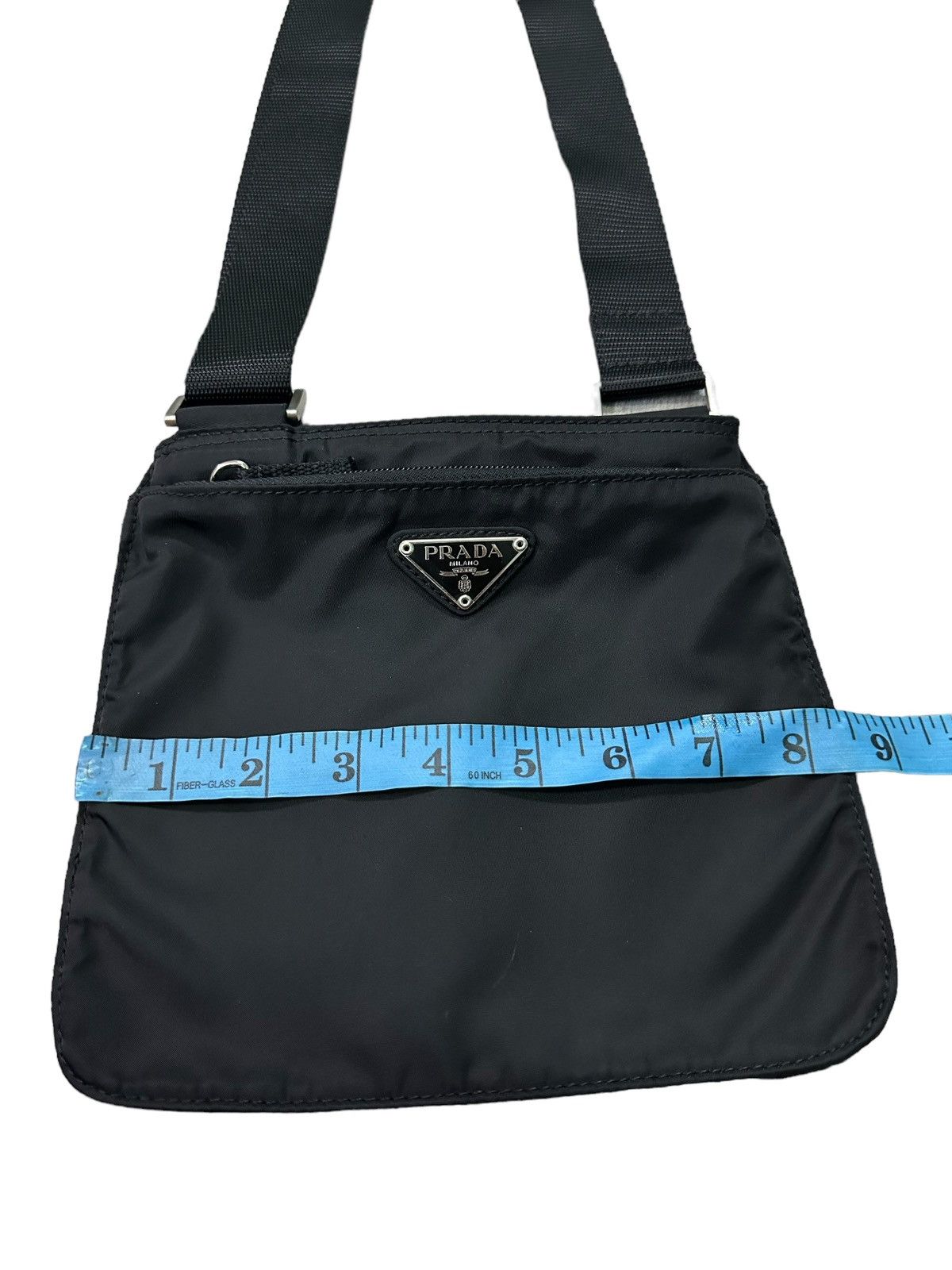 Prada AUTHENTIC VINTAGE PRADA B7372 BLACK NYLON CROSSBODY BAG Size ONE SIZE - 6 Thumbnail