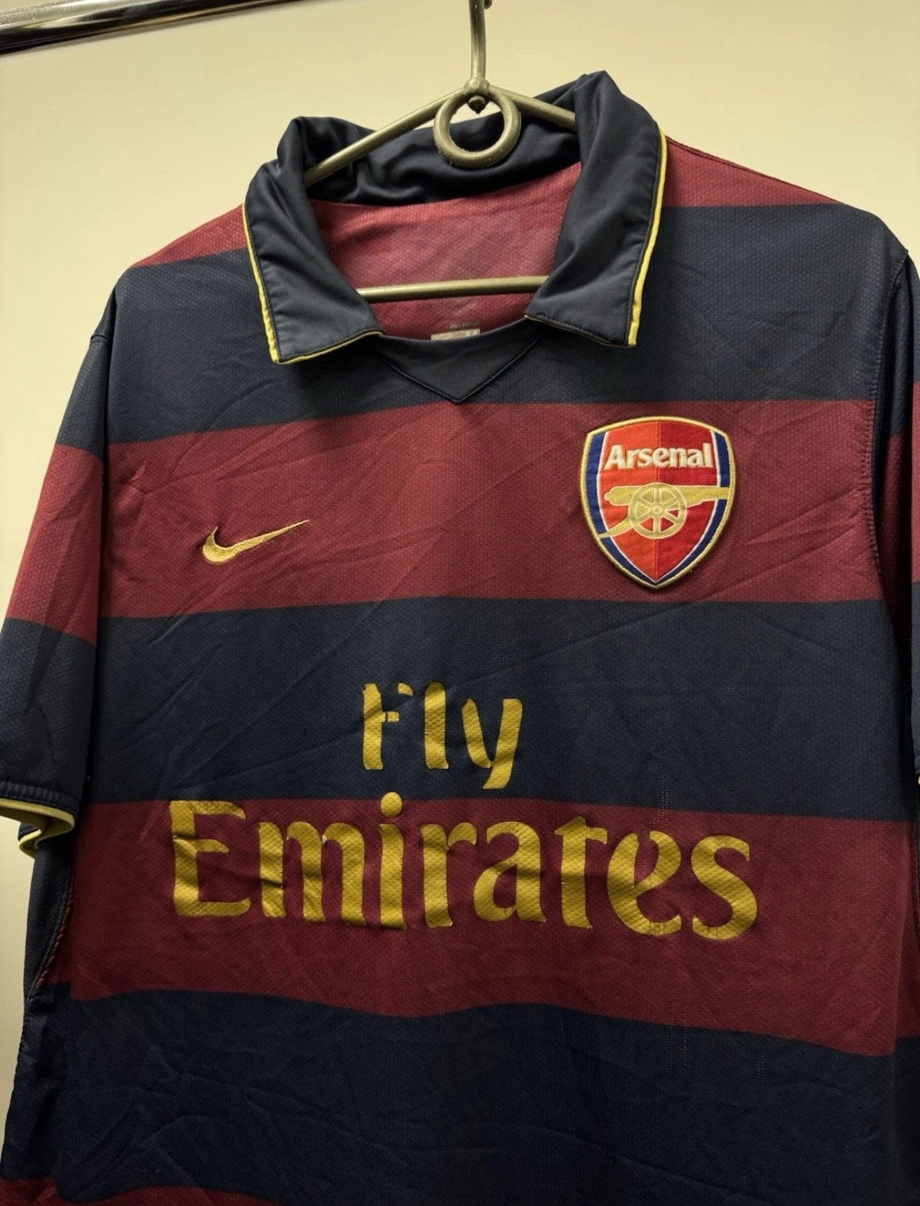 Nike × Vintage Vintage Nike Arsenal London Third Jersey 2007/08 Blockore Size US M / EU 48-50 / 2 - 2 Thumbnail