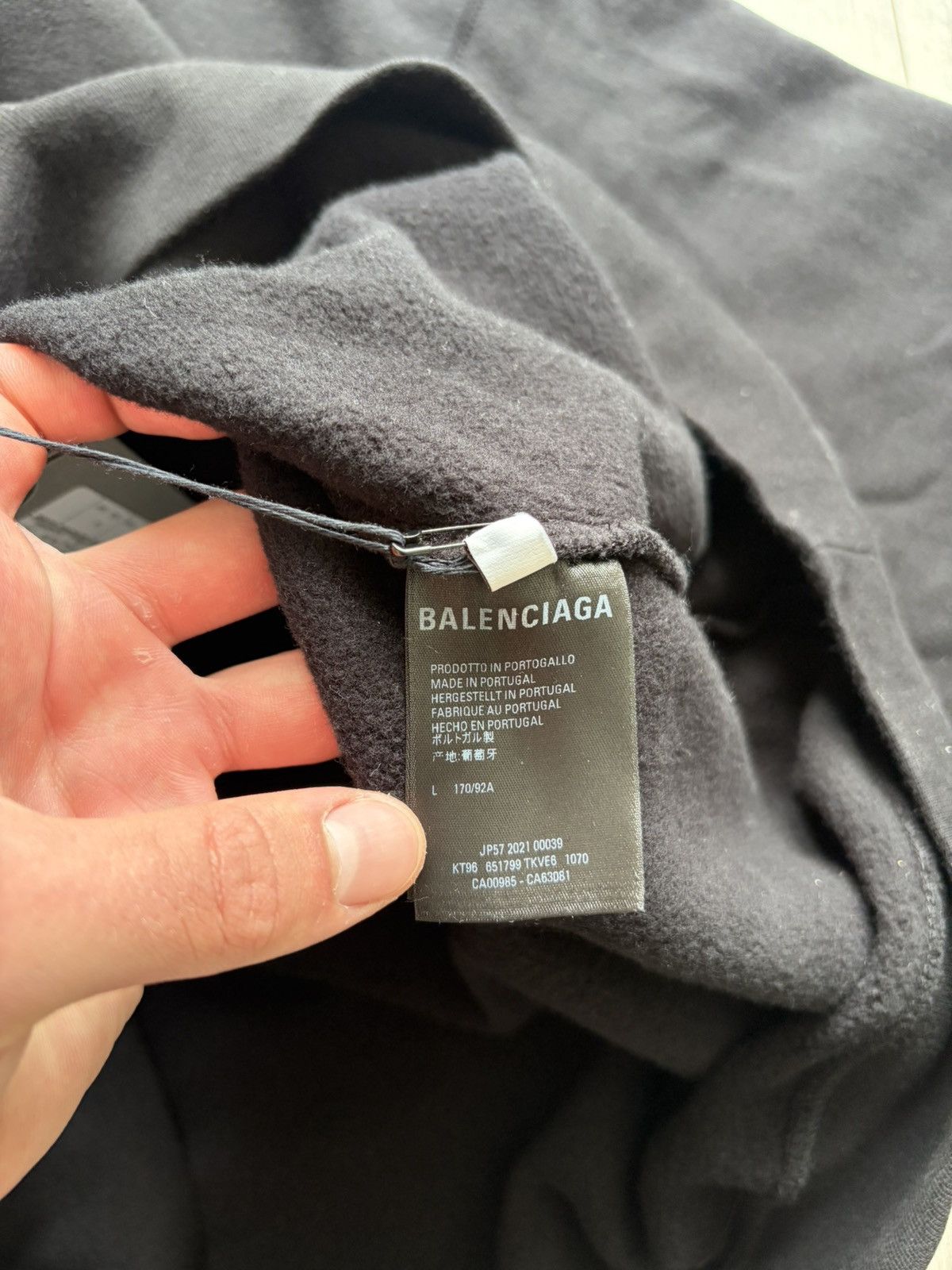Balenciaga Oversize Balenciaga Barcode Hoodie Size US L / EU 52-54 / 3 - 9 Thumbnail