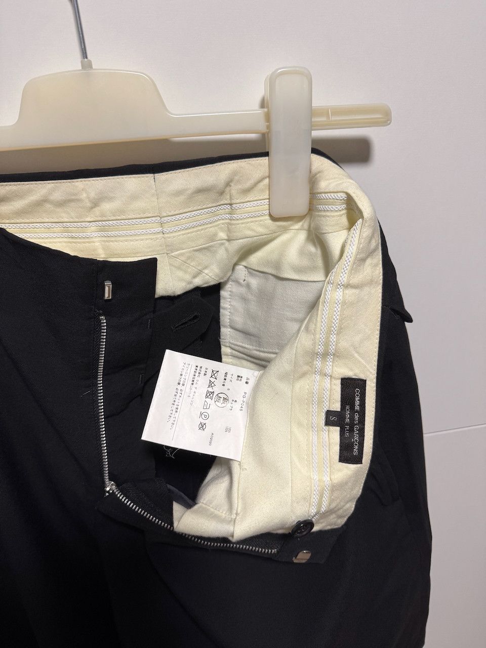 Comme des Garcons Homme [S] Wool Tropical Short in Black (AD2020) Size US 30 / EU 46 - 6 Thumbnail