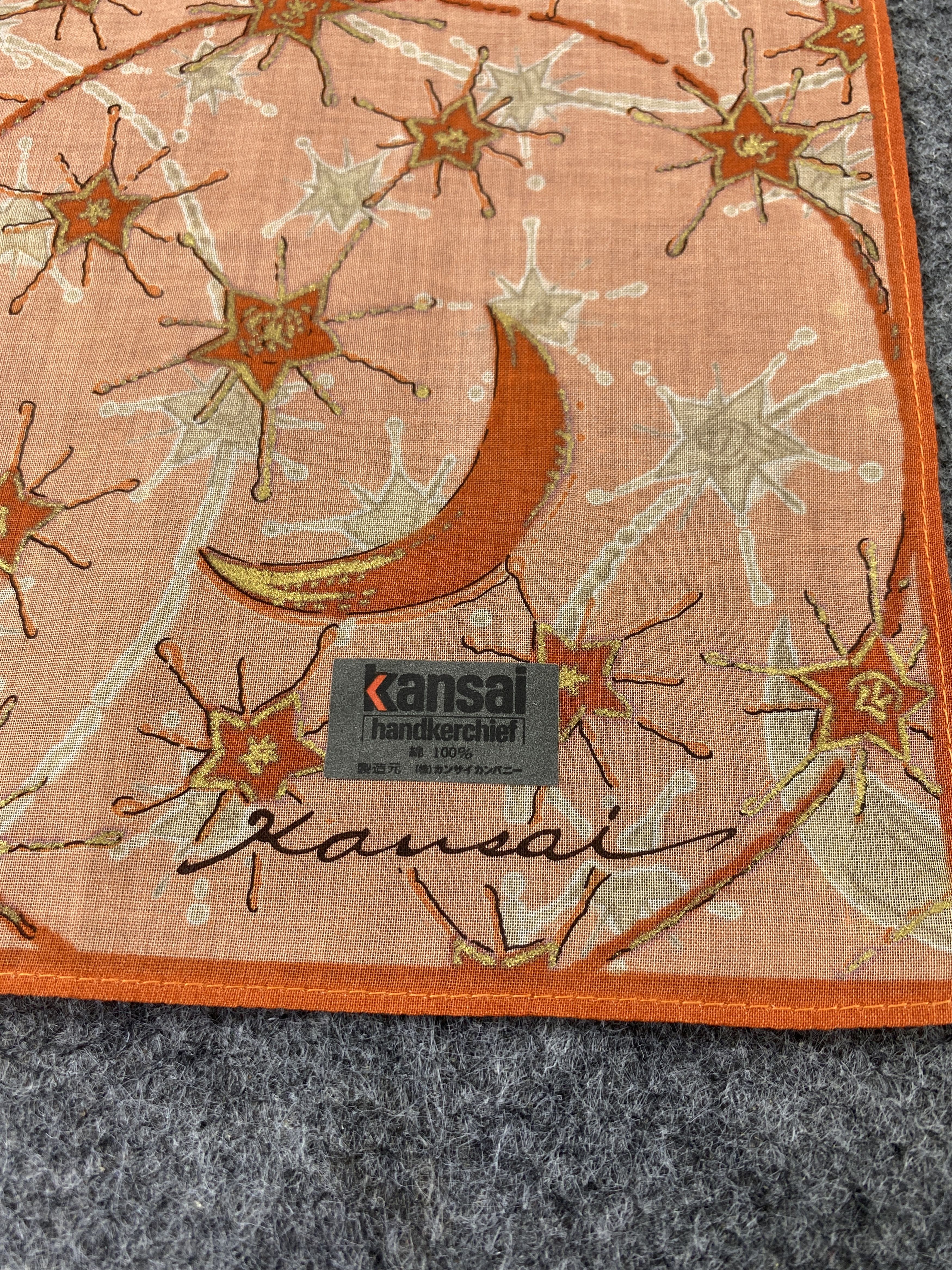 Japanese Brand Kansai Yamamoto Handkerchief / Bandana / Neckerchief-B451 Size ONE SIZE - 5 Thumbnail