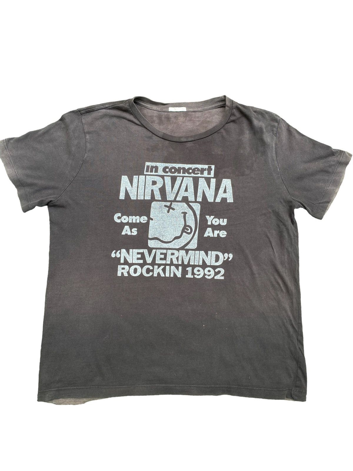 Vintage VTG Nirvana Shirt "Nevermind" Sun Faded rare Size US XL / EU 56 / 4 - 1 Thumbnail