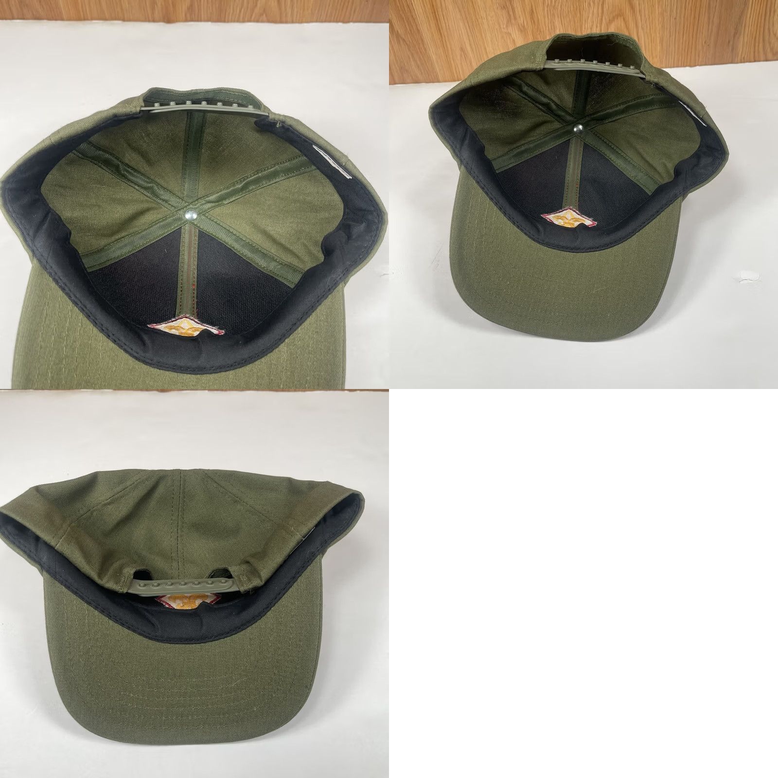Vintage Unknown Embroidered Adjustable SnapBack Hat Cap Red Green Unisex Adults Baseball Trucker Cap Cap Red Green Embroidered Snapback Hat Size ONE SIZE - 8 Thumbnail