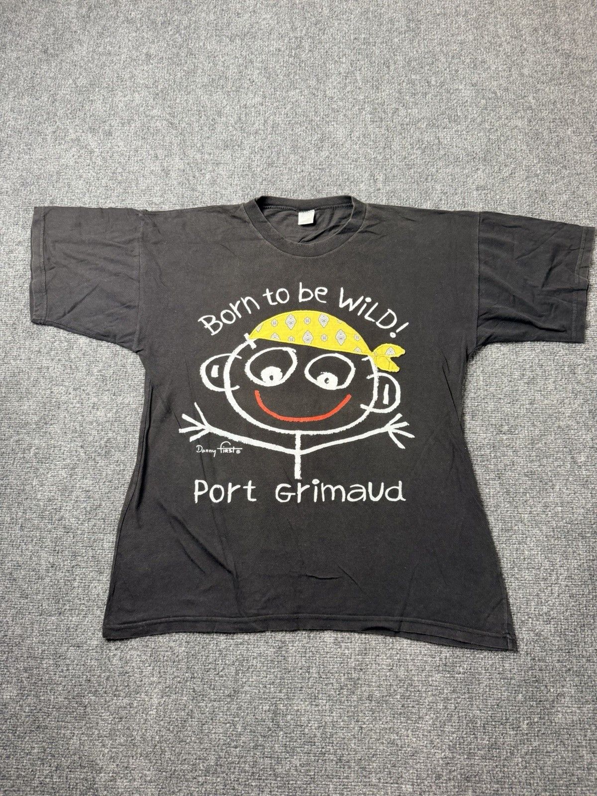 Vintage Mens T-Shirt Port Grimaud Born To Be Wild Graphic, Size L Size US L / EU 52-54 / 3 - 1 Thumbnail
