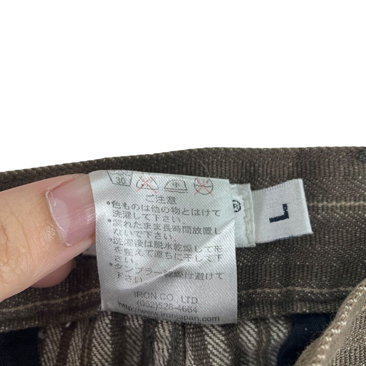 Japanese Brand CLONEDEVGRU Japanesebrand stripe design cargo pants Size US 32 / EU 48 - 24 Thumbnail