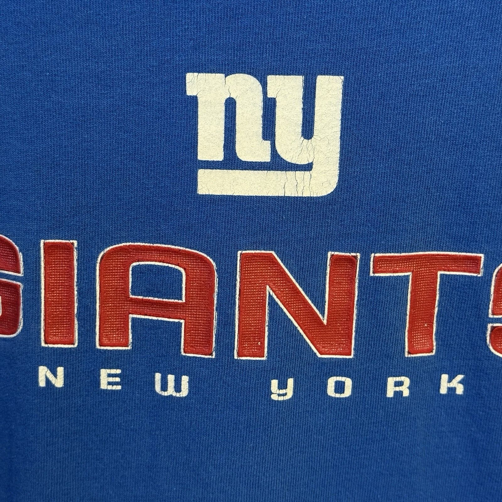 Reebok Vintage New York Giants T Shirt Mens XL 23.5x29 Blue Y2k NFL Size US XL / EU 56 / 4 - 5 Thumbnail