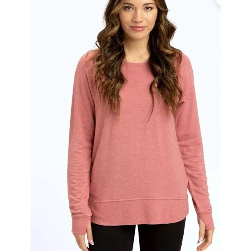 Threads 4 Thought Threads 4 Thought Leelu Rib Hem Dark Pink Raglan Sweatshirt Size M / US 6-8 / IT 42-44 - 1 Thumbnail