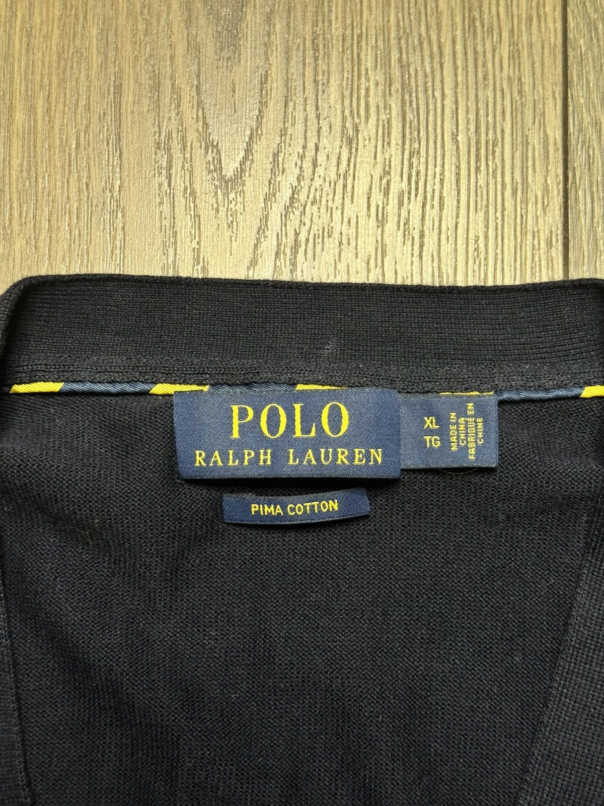 Polo Ralph Lauren Polo Ralph Lauren Pima Cotton V-neck Sweater Size US XL / EU 56 / 4 - 7 Thumbnail