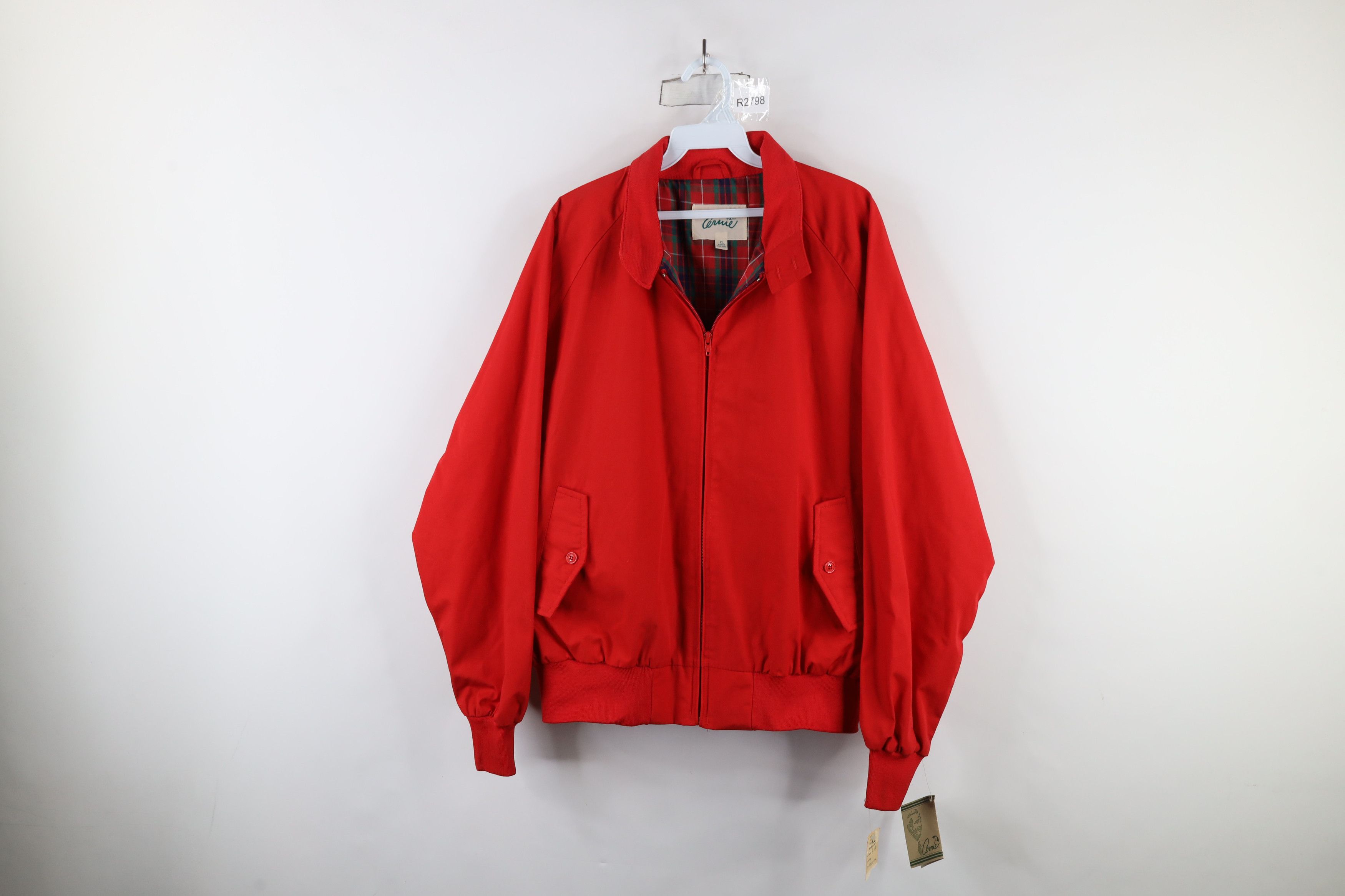 Vintage Deadstock Vintage 70s Streetwear Racer Bomber Jacket Red Size US XL / EU 56 / 4 - 1 Thumbnail