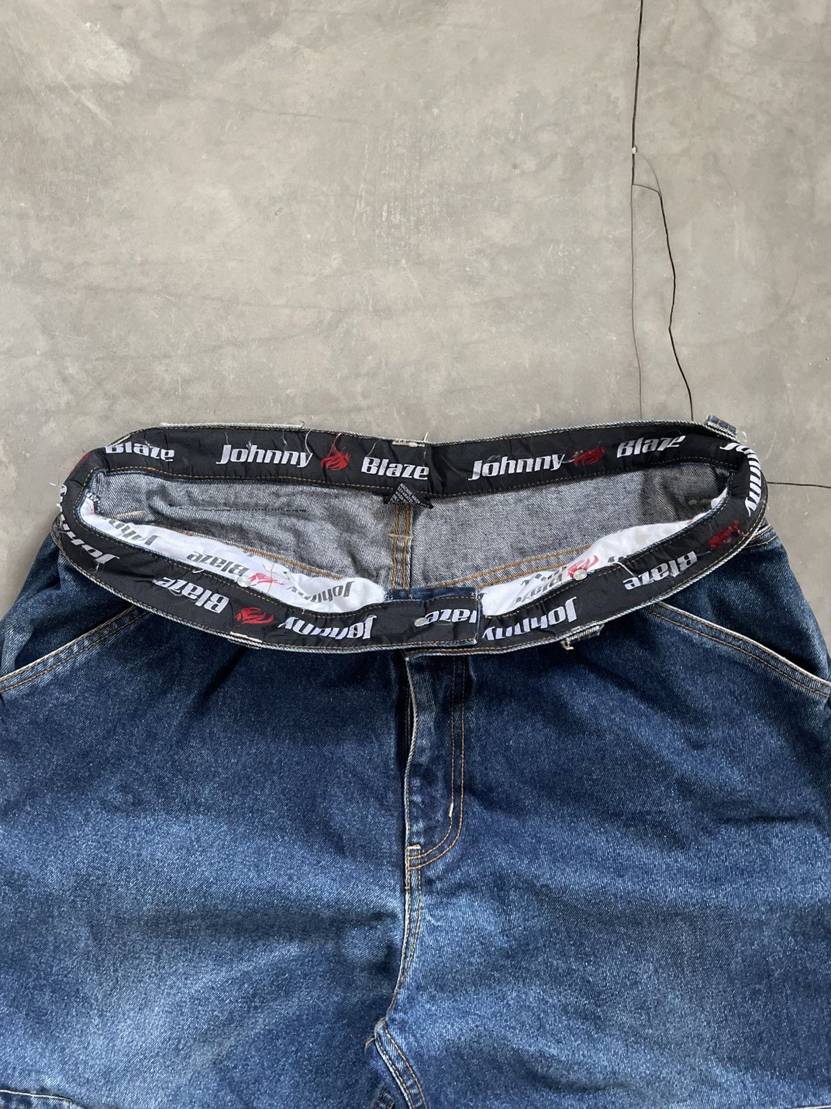 Other Vintage Y2k Johnny Blaze Baggy Cargo Carpenter Jeans Pant Size US 39 - 7 Thumbnail