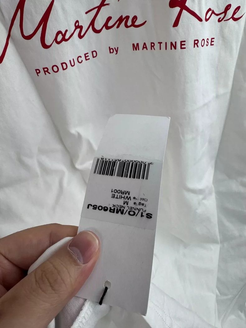 Martine Rose Martine rose Classic white and red logo long sleeve Size US M / EU 48-50 / 2 - 6 Thumbnail