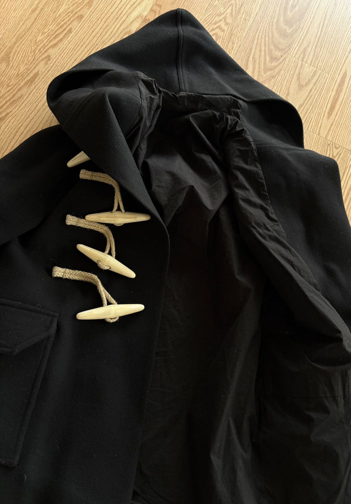 Rick Owens BNWT Toggle Hooded Duffle Coat Size US S / EU 44-46 / 1 - 7 Thumbnail