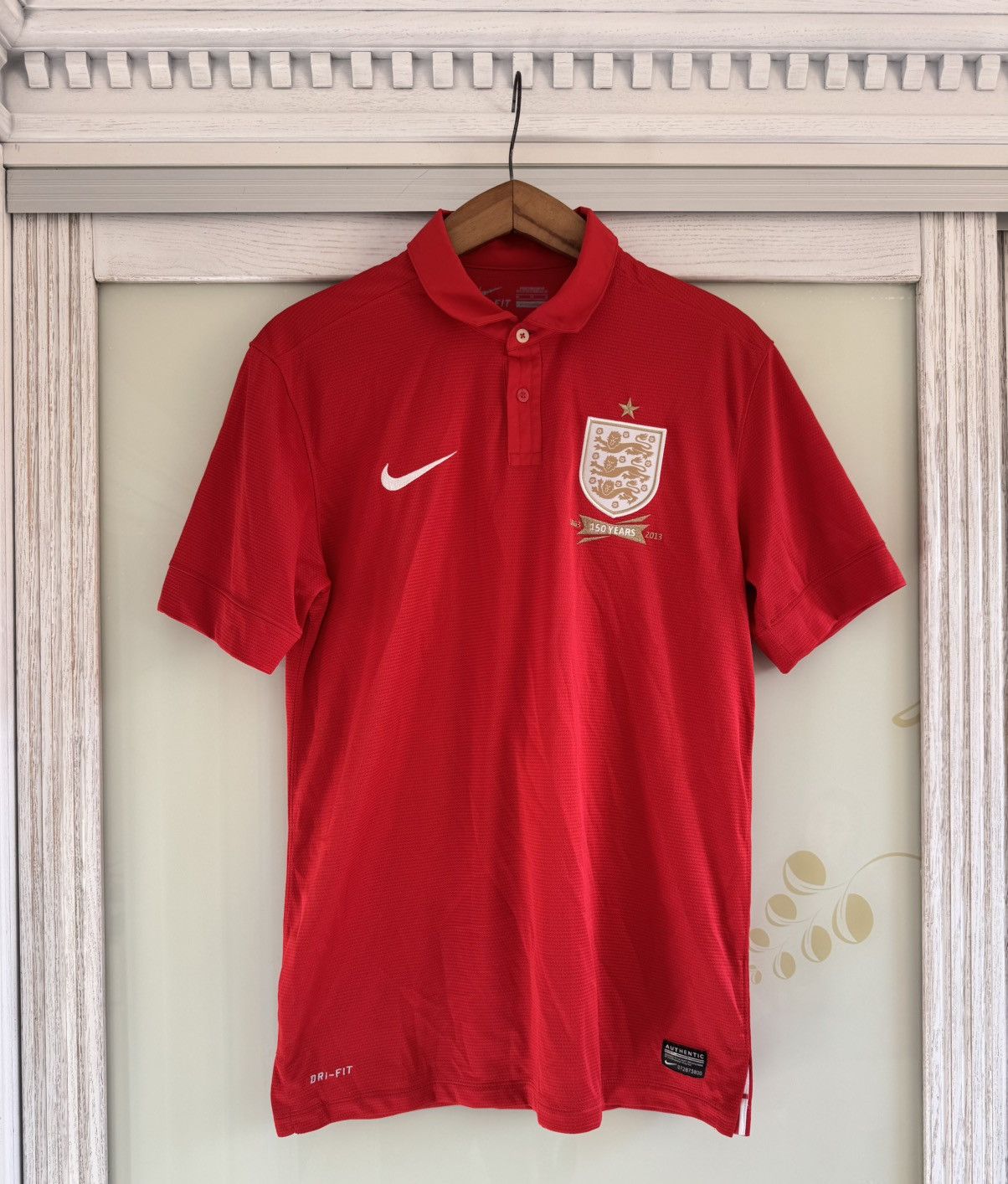 Nike England 2013-2014 Away Soccer Jersey Football Kit Shirt Size US M / EU 48-50 / 2 - 1 Thumbnail