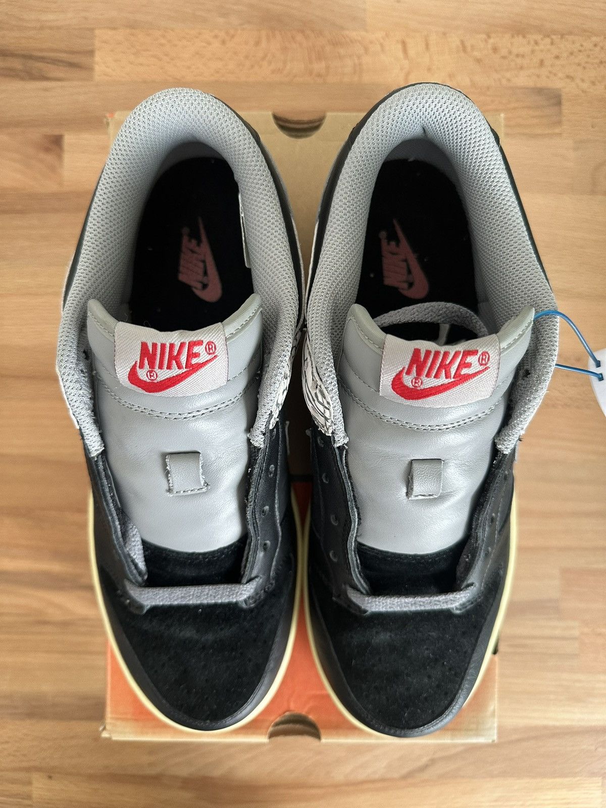 Nike Nike Dunk Low CL Jordan Pack Black Cement Size US 9 / EU 42 - 7 Thumbnail