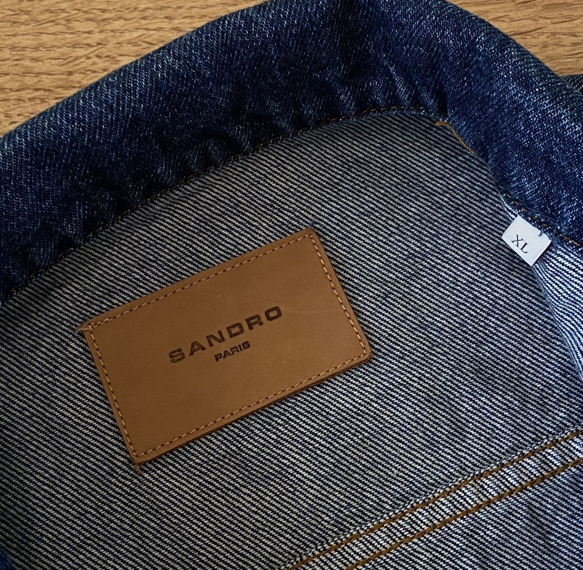 Sandro Sandro Paris Denim Jacket x Luxury x Streetwear Size US L / EU 52-54 / 3 - 3 Thumbnail