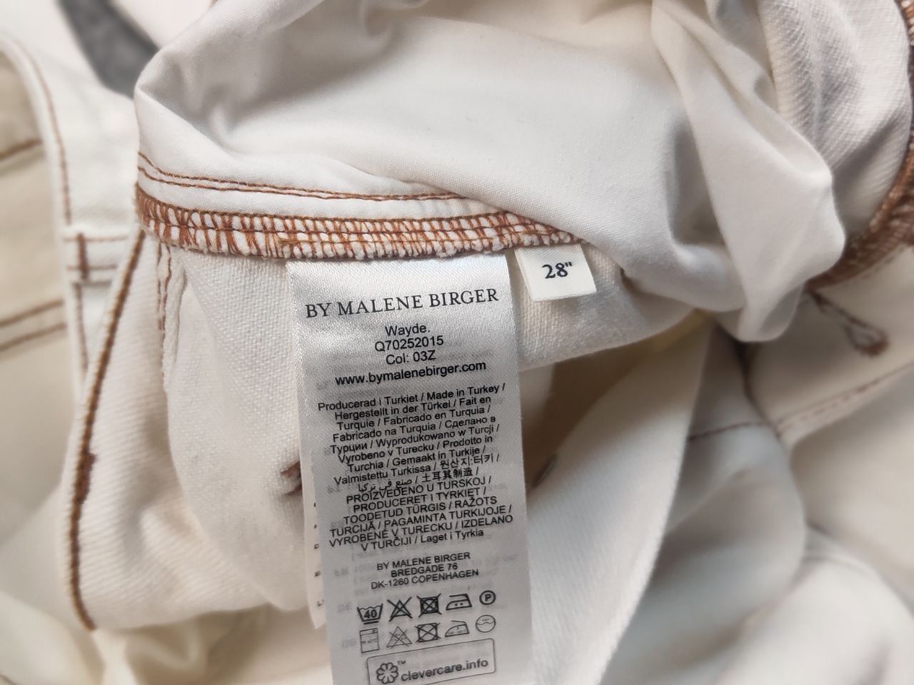 By Malene Birger By Malene Birger Design Wayde White Baggy Wide Leg Jeans Size 28" / US 6 / IT 42 - 19 Thumbnail