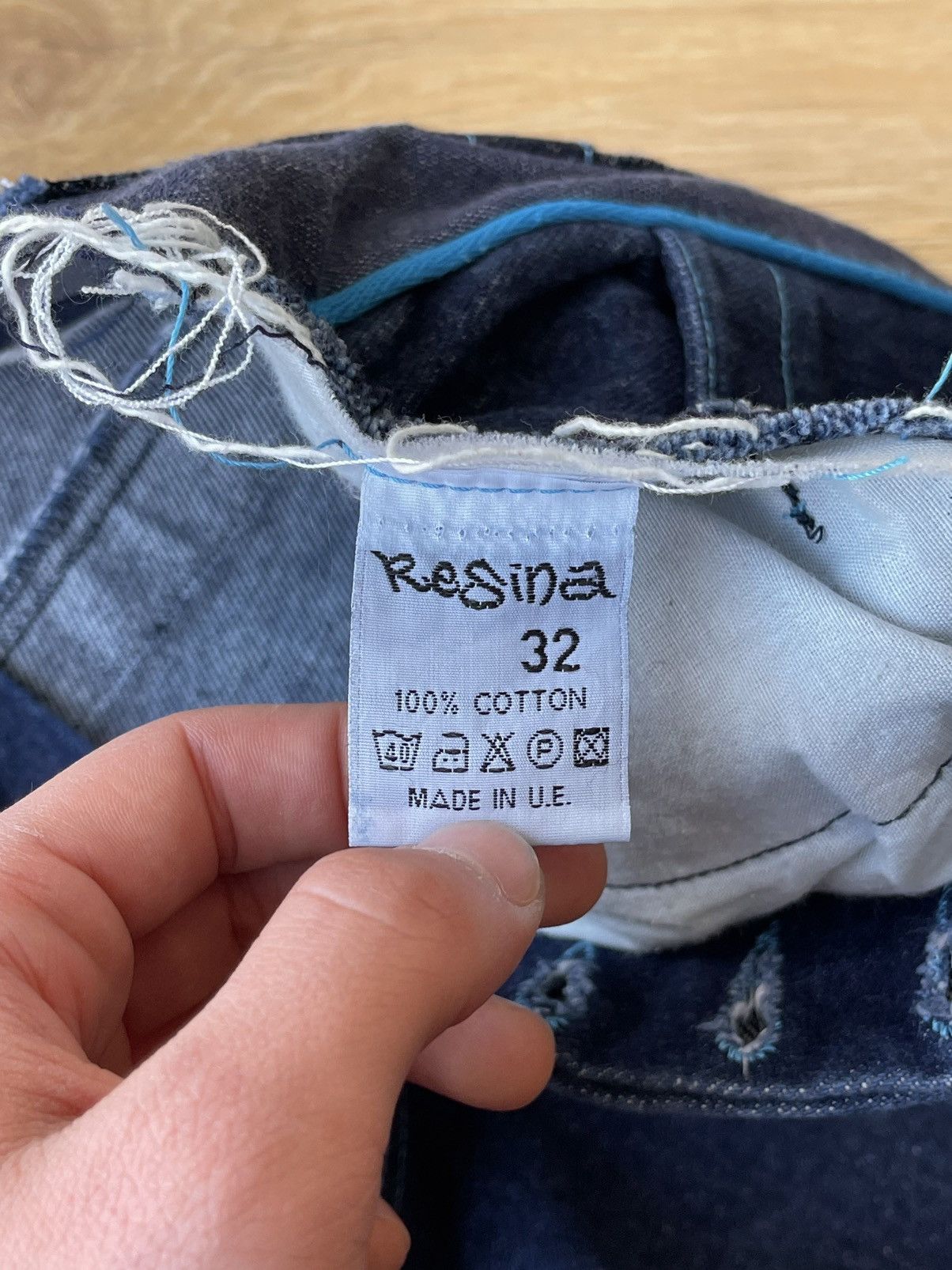 JNCO JNCO Style Resina Baggy Denim Jeans Wide Leg Y2K HipHop 90s Size US 30 / EU 46 - 18 Thumbnail