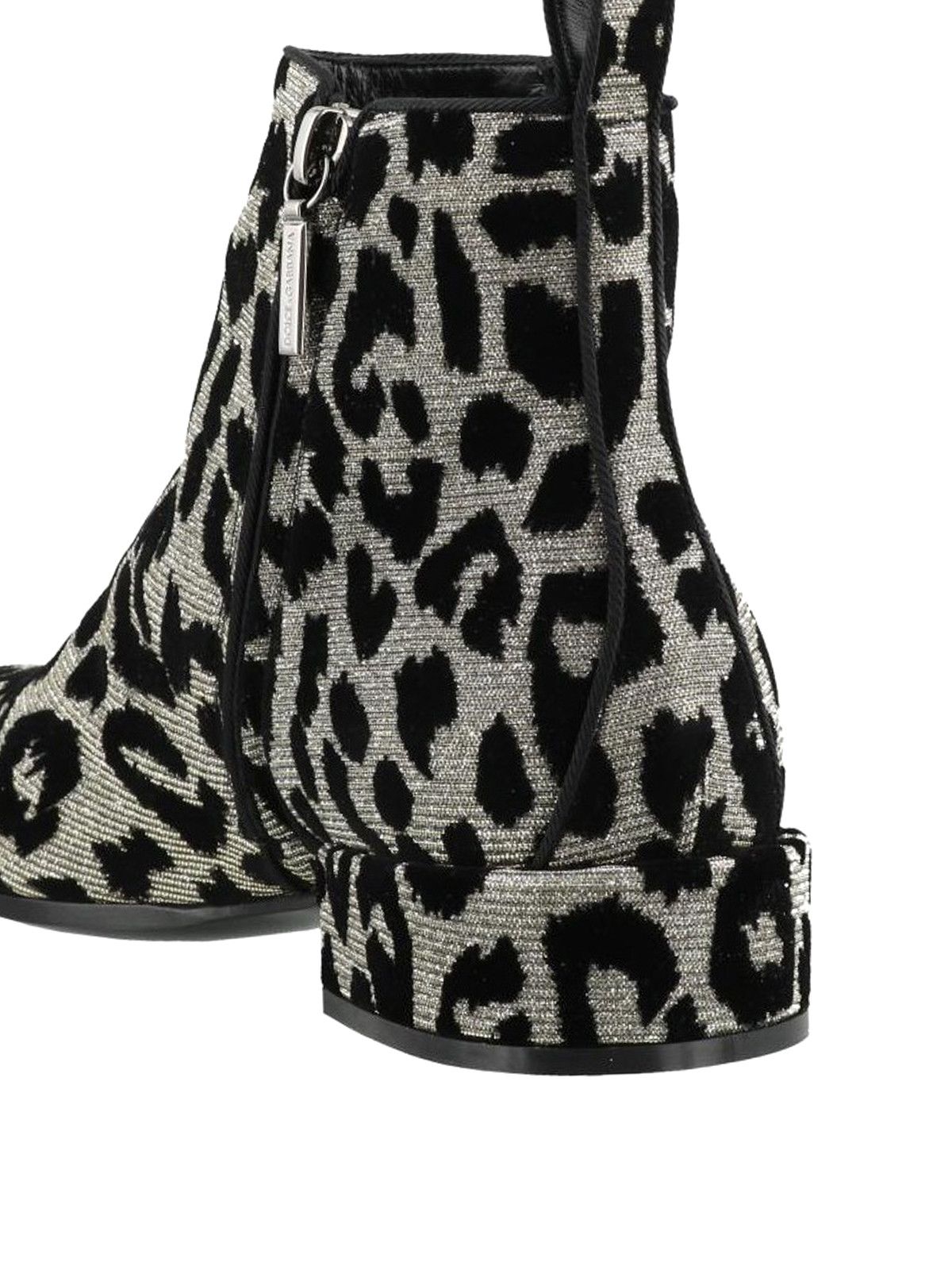 Dolce & Gabbana o1y0825 Sock Ankle Boots in Silver/Black Size US 6.5 / IT 36.5 - 4 Thumbnail
