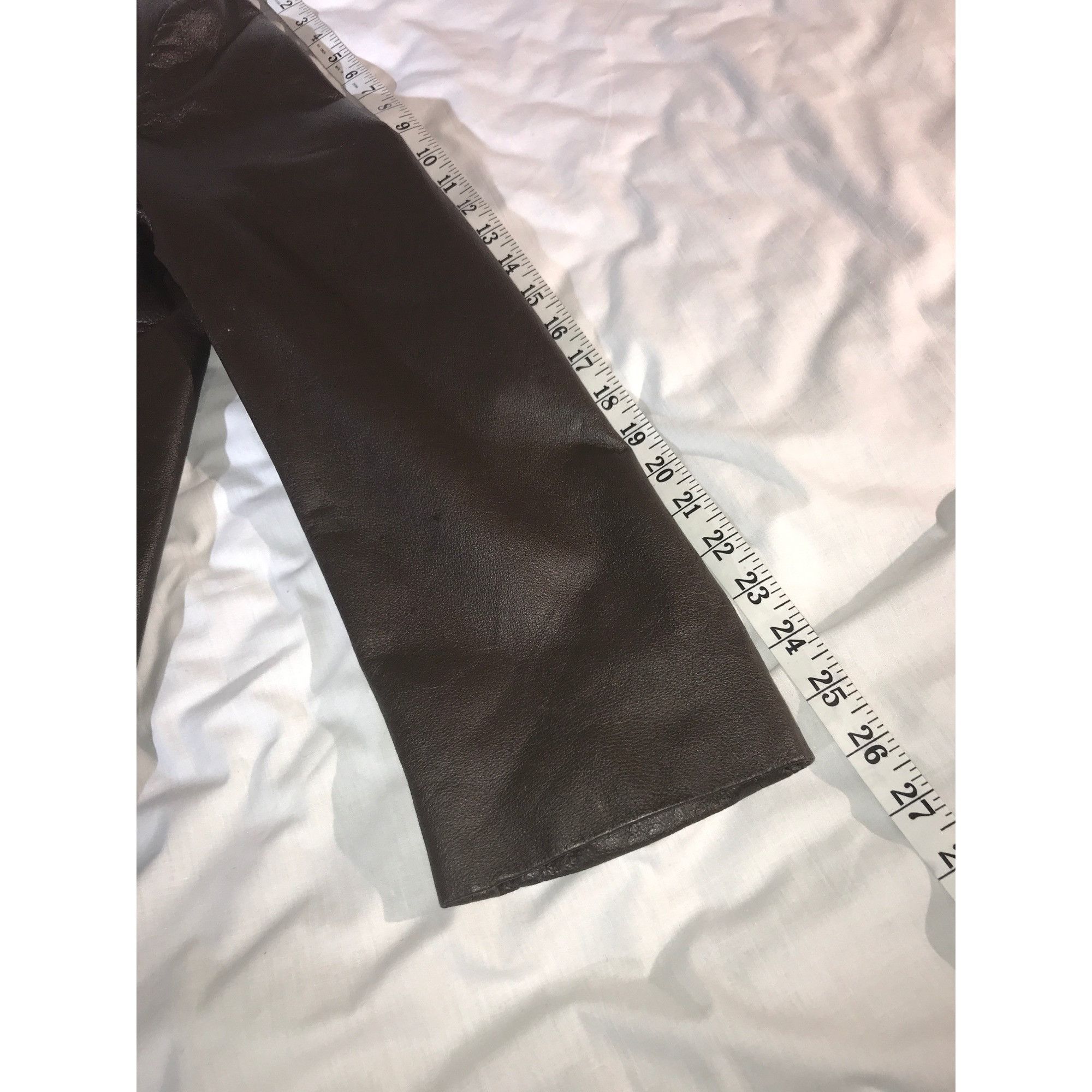Vintage Judith Hart Women's Chocolate Brown Leather Y2K Fall Blazer Size XL / US 12-14 / IT 48-50 - 7 Thumbnail