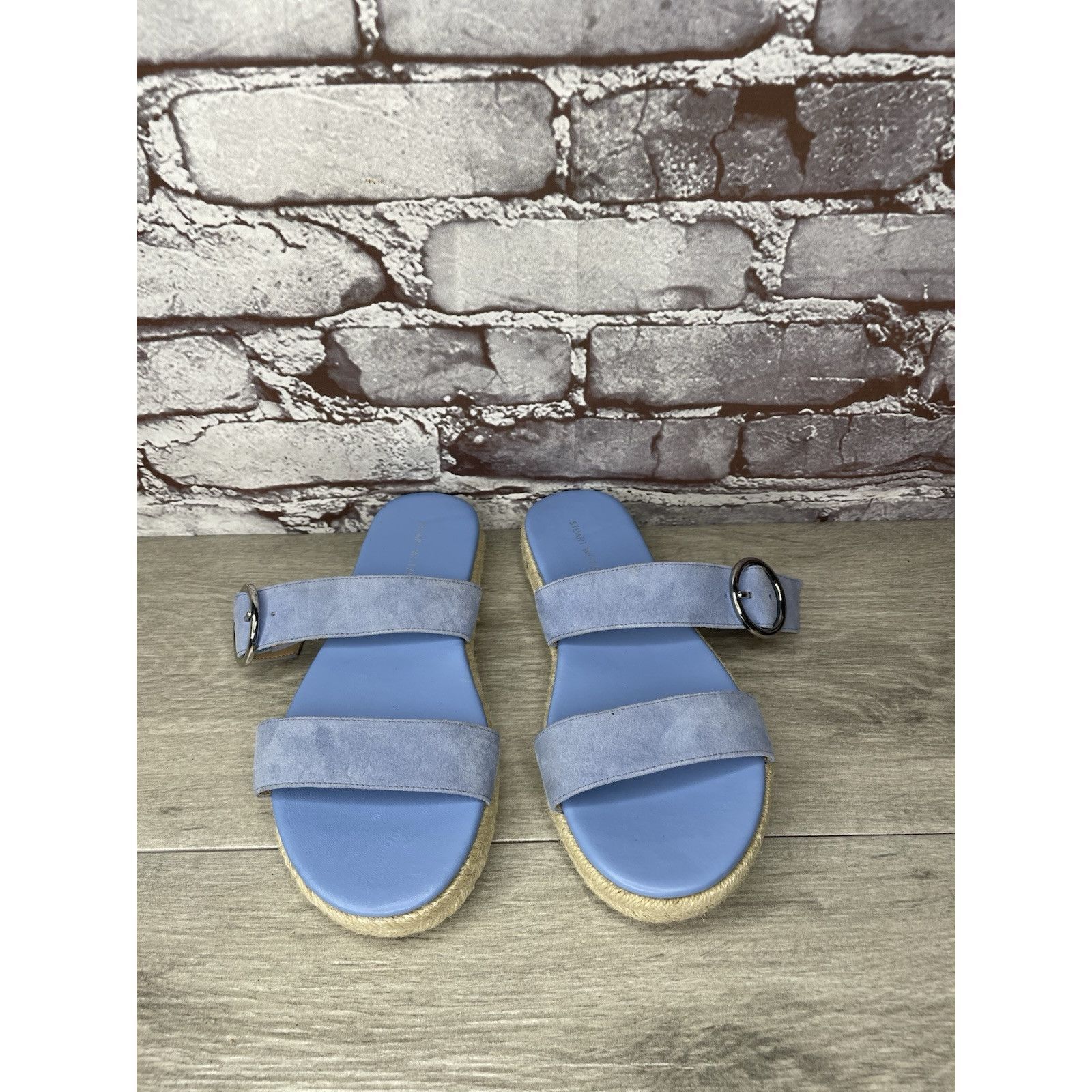Stuart Weitzman Stuart Weitzman Periwinkle Blue Suede Leather Espadrille San Size US 6 / IT 36 - 16 Thumbnail