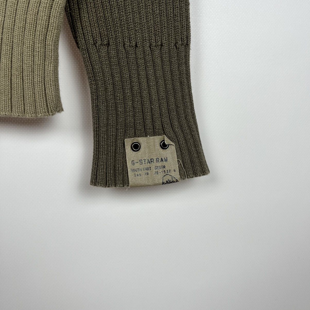 G-Star Vintage G Star Raw avant garde ribbed big logo sweater 90’s Size US M / EU 48-50 / 2 - 7 Thumbnail