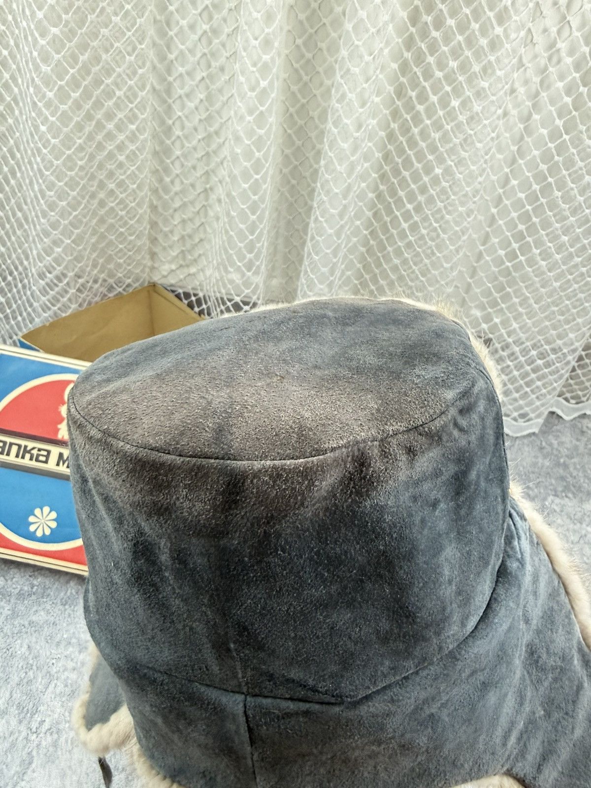 Japanese Brand Vintage Faded 90s Alt Fuzzy Mohair Ushanka USSR Hat Size ONE SIZE - 11 Thumbnail