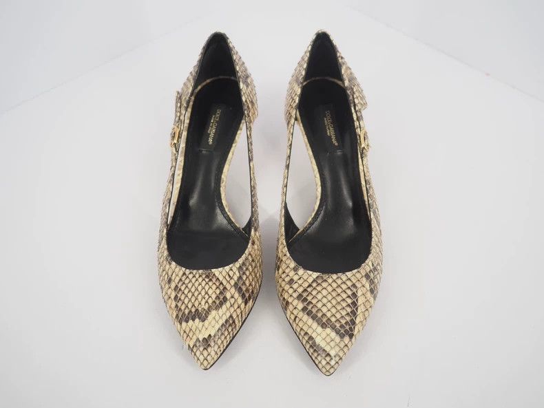 Dolce & Gabbana Dolce GabbanaPython-patterned high-heeled shoes 2503-Nextar Size US 5.5 / IT 35.5 - 3 Thumbnail